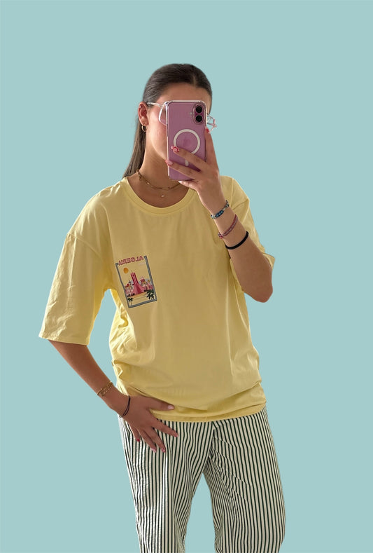 T-SHIRT ALGÉRIE JAUNE 🇩🇿