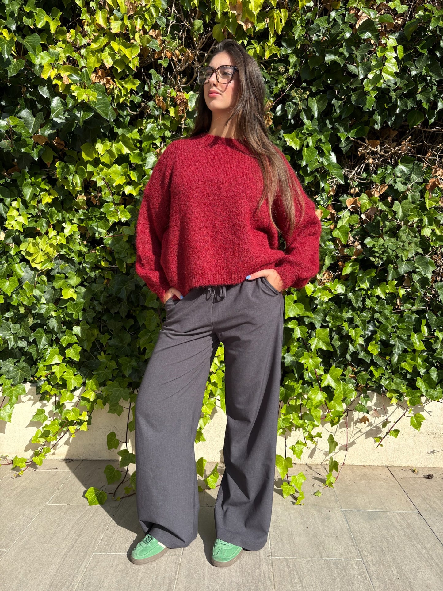 PULL LINA BORDEAUX 🥀