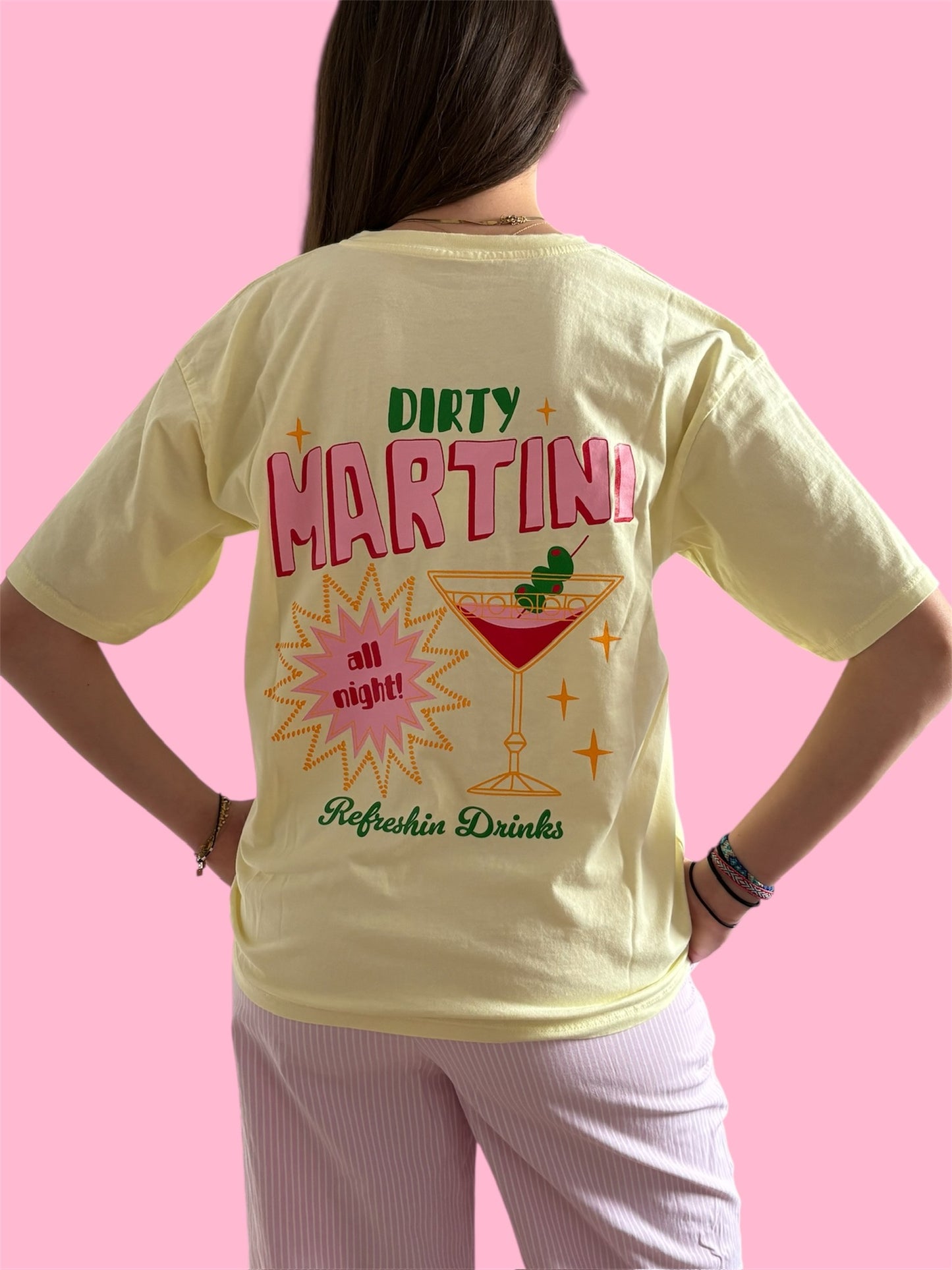 T-SHIRT MARTINI JAUNE 🍸