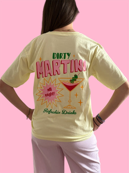 T-SHIRT MARTINI JAUNE 🍸