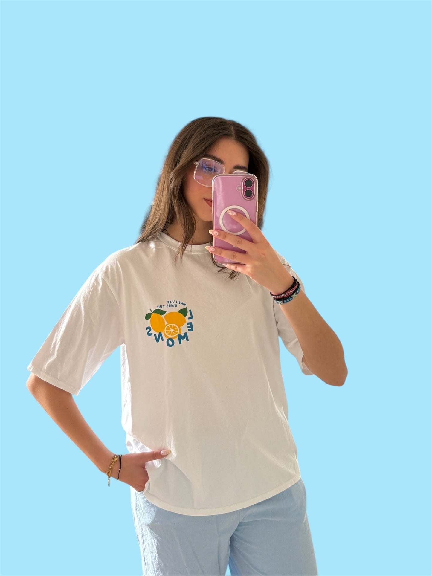 T-SHIRT LEMON BLANC 🍋
