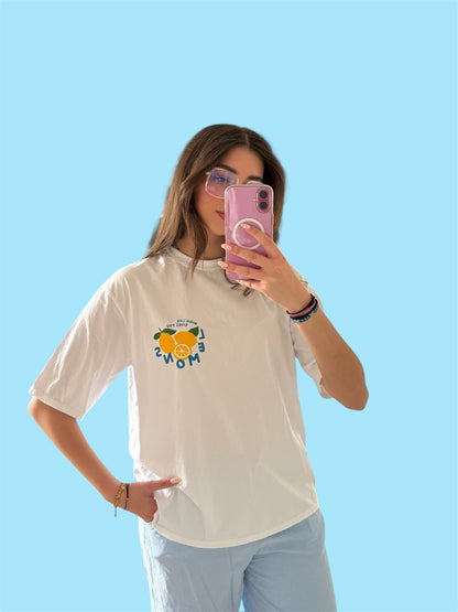 T-SHIRT LEMON BLANC 🍋
