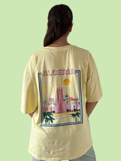 T-SHIRT ALGÉRIE JAUNE 🇩🇿