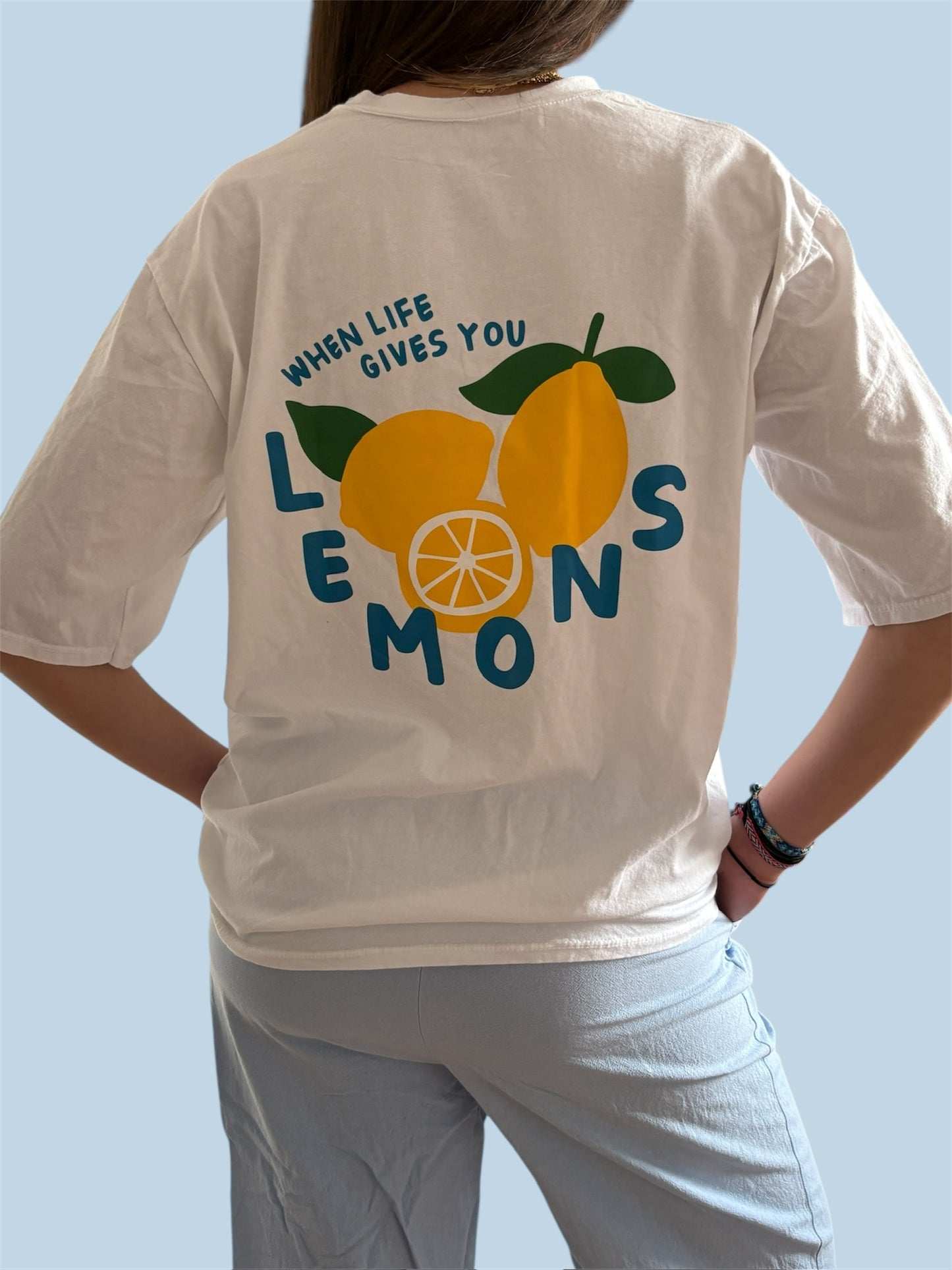 T-SHIRT LEMON BLANC 🍋
