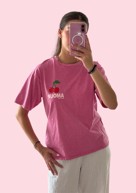T-SHIRT CERISE ROSE 🍒